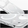 Oem Originalus „iPhone 14 PRO Aurora“ dėklas, suderinamas su „MagSafe“ ir baltais atvartais.