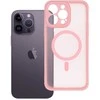 Dėklas Oem Case for iPhone 14 PRO MAX Full Matte Mag Cover compatible with MagSafe light pink