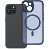OEM dėklas, skirtas „iPhone 15“ visiškai matinis „Mag“ dėklas, suderinamas su „MagSafe“ mėlynas