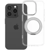 Oem Originalus „iPhone 15 PRO“ dėklas su apvaliu stovu, suderinamas su „MagSafe“ ir skaidriu dangteliu.