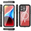 Oem iPhone 15 PRO MAX dėklas, Shellbox DOT, atsparus vandeniui, suderinamas su MagSafe, juodas