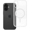 Dėklas Oem Case for iPhone 16 Clear Mag Cover (STR / CAMERA PROTECTION) compatible with MagSafe transparent glitter