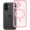 OEM dėklas, skirtas „iPhone 16“ visiškai matiniam „Mag“ dangteliui, suderinamas su „MagSafe“, šviesiai rožinis