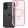 Oem Originalus „iPhone 16 PLUS“ matinis „Mag“ dėklas, suderinamas su „MagSafe“, šviesiai rožinis