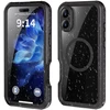 iPhone 16 PLUS dėklas „Shellbox GT“, atsparus vandeniui, suderinamas su „MagSafe“ ir juodas