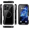 Oem iPhone 16 PRO MAX dėklas, Shellbox GT, atsparus vandeniui, suderinamas su MagSafe, juodas