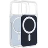 Dėklas Oem Case for iPhone 17 Clear Fusion Mag Cover compatible with MagSafe navy mėlynas