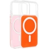 Dėklas Oem Case for iPhone 17 Pro / 18 Pro Clear Fusion Mag Cover compatible with MagSafe oranžinis