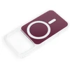 Dėklas Oem Case for iPhone 17 Pro / 18 Pro Clear Fusion Mag Cover compatible with MagSafe dark cherry