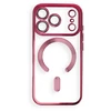 Dėklas Oem Case for iPhone 17 Pro / 18 Pro Electro Mag Cover compatible with MagSafe dark cherry