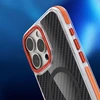 Dėklas Oem Case for iPhone 17 Pro / 18 Pro Fiber compatible with MagSafe oranžinis