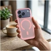 Oem Case for iPhone 17 Pro / 18 Pro Forcell F-Protect Smoke Hybrid Premium compatible with MagSafe pink