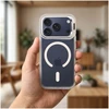 Dėklas Case for iPhone 17 Pro / 18 Pro Forcell F-Protect Shadow Stand Premium compatible with MagSafe sidabrinis