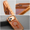 Dėklas Oem Case for iPhone 17 Pro / 18 Pro Frame Clear Hybrid Mag Cover compatible with MagSafe hermes oranžinis