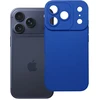 OEM dėklas, skirtas iPhone 17 Pro / 18 Pro (žemas kameros kraštas), matinis 2.0 mėlynas