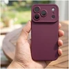 Dėklas Oem Case for iPhone 17 Pro / 18 Pro Matt 2.0 dark cherry
