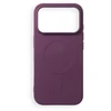 Dėklas Oem Case for iPhone 17 Pro / 18 Pro Silicone Mag Cover compatible with MagSafe (big hole) dark cherry