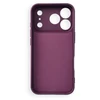 Dėklas Oem Case for iPhone 17 Pro / 18 Pro Silicone Mag Cover compatible with MagSafe (camera protection) dark cherry