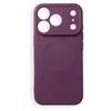 Dėklas Oem Case for iPhone 17 Pro / 18 Pro Silicone Mag Cover compatible with MagSafe (camera protection) dark cherry