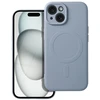 Dėklas Oem Case for iPhone 17 Pro / 18 Pro Silicone Mag Cover compatible with MagSafe (big hole) light mėlynas