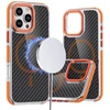Dėklas Oem Case for iPhone 17 Pro Max / 18 Pro Max Fiber compatible with MagSafe oranžinis