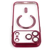 Dėklas Oem Case for iPhone 17 Pro Max / 18 Pro Max Electro Mag Cover compatible with MagSafe dark cherry