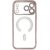 Dėklas Oem Case for iPhone 17 Pro Max / 18 Pro Max Electro Mag Cover compatible with MagSafe auksinis-rose