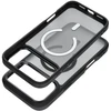 Dėklas Case for iPhone 17 Pro Max / 18 Pro Max Forcell F-Protect Smoke Hybrid Premium compatible with MagSafe juodas