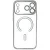 OEM dėklas, skirtas iPhone 17 Pro Max / 18 Pro Max, Electro Mag dangtelis, suderinamas su MagSafe, sidabrinis