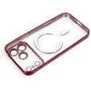 Dėklas Oem Case for iPhone 17 Pro Max / 18 Pro Max Electro Mag Cover compatible with MagSafe dark cherry