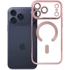 Dėklas Oem Case for iPhone 17 Pro Max / 18 Pro Max Electro Mag Cover compatible with MagSafe auksinis-rose
