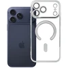 OEM dėklas, skirtas iPhone 17 Pro Max / 18 Pro Max, Electro Mag dangtelis, suderinamas su MagSafe, sidabrinis
