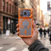 Dėklas Case for iPhone 17 Pro Max / 18 Pro Max Forcell F-Protect Smoke Hybrid Premium compatible with MagSafe oranžinis