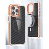 Dėklas Oem Case for iPhone 17 Pro Max / 18 Pro Max Fiber compatible with MagSafe oranžinis