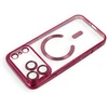 Dėklas Oem Case for iPhone 17 Pro Max / 18 Pro Max Electro Mag Cover compatible with MagSafe dark cherry