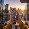 Dėklas Oem Case for iPhone 17 PRO MAX Electro Mag Cover compatible with MagSafe oranžinis