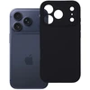 OEM dėklas, skirtas iPhone 17 Pro / 18 Pro (žemas kameros kraštas), silikoninis 2 mm (apsauga nuo kameros), juodas