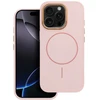 OEM dėklas iPhone 18 Pro / 17 Pro rėmui Mag Cover, suderinamas su MagSafe, pudros rožinės spalvos
