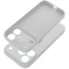 Oem Case for iPhone 18 Pro / 17 Pro Silicone Ring sidabrinis