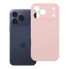 Oem dėklas iPhone 18 Pro Max / 17 Pro Max silikoninis 2mm (didelė kiaurymė) pudros rožinės spalvos