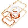 Dėklas Oem Case for iPhone 18 Pro Max / 17 Pro Max Frame Circle Stand compatible with MagSafe oranžinis