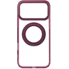 Dėklas Oem Case for iPhone 18 Pro Max / 17 Pro Max Frame Circle Stand compatible with MagSafe dark cherry