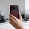 Dėklas iPhone 18 Pro Max / 17 Pro Max Forcell F-Protect Frame Premium, suderinamas su Magsafe, tamsiai vyšninės spalvos