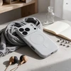 Dėklas Oem Case for iPhone 18 Pro Max / 17 Pro Max Silicone Mag Cover compatible with MagSafe (camera protection) sidabrinis
