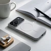 Dėklas Oem Case for iPhone 18 Pro Max / 17 Pro Max Silicone Mag Cover compatible with MagSafe (big hole) sidabrinis