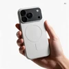 Dėklas Oem Case for iPhone 18 Pro Max / 17 Pro Max Silicone Mag Cover compatible with MagSafe (big hole) sidabrinis