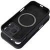 OEM silikoninis 2 mm dėklas, skirtas iPhone 17 Pro, suderinamas su MagSafe juodas