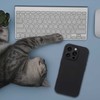 OEM silikoninis 2 mm dėklas, skirtas iPhone 17 Pro, suderinamas su MagSafe juodas