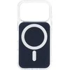 OEM dėklas, skirtas iPhone 15, skaidrus „Fusion Mag Cover“, suderinamas su „MagSafe“, tamsiai mėlynas