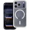 Oem Originalus „iPhone 17 Pro / 18 Pro“ dėklas (žemas kameros kraštas), skaidrus „Mag“ dėklas – blizgučiai (STR / APSAUGA KAMERAI), suderinamas su „MagSafe“ permatomais blizgučiais